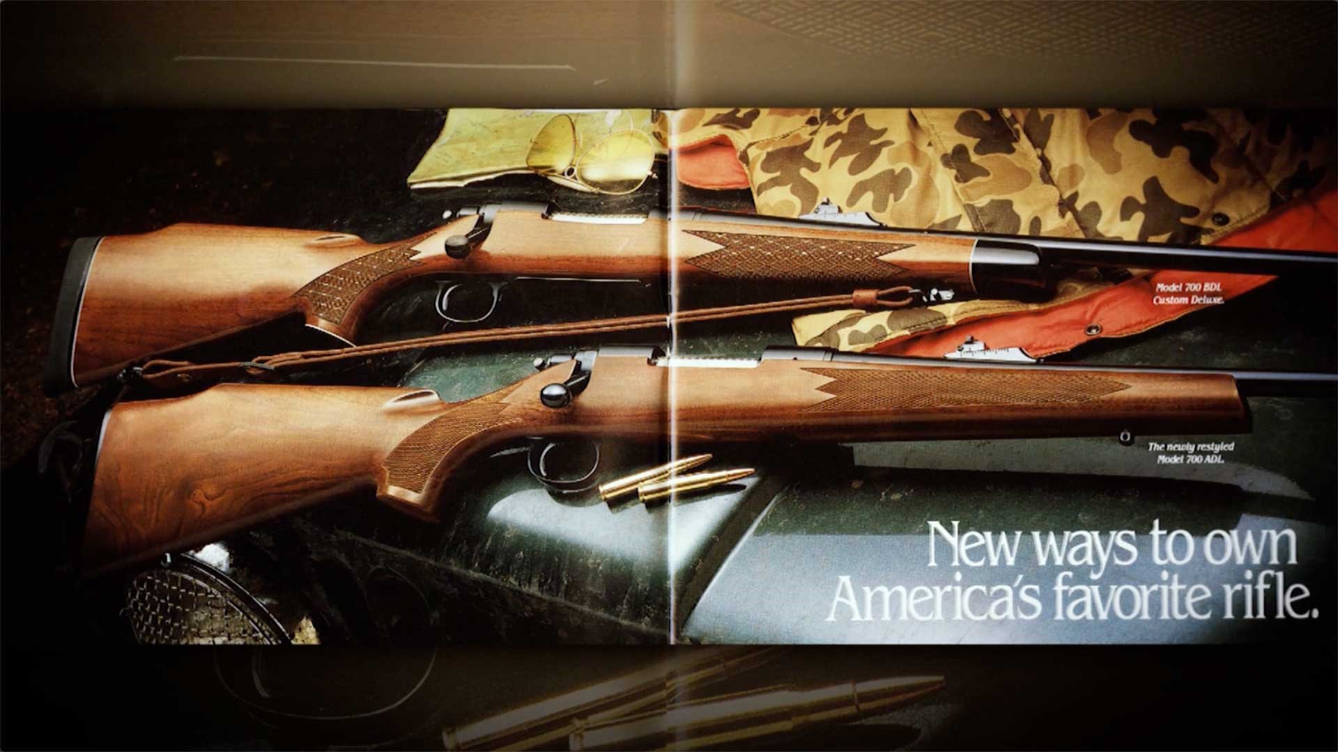 Magazine illustration of the Remington 700 ADL and BDL rifle models.