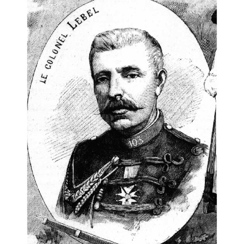 Lt. Col., Nicholas Lebel, whose name was attached to the Fusil Mle 1886, actually was more involved with the design of the bullet used in the 1886 cartridge than the rifle itself.