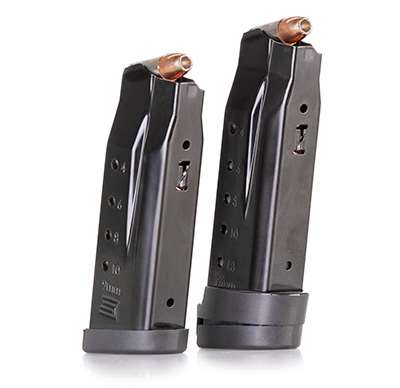 one 10-round and one 13-round double-stack magazine