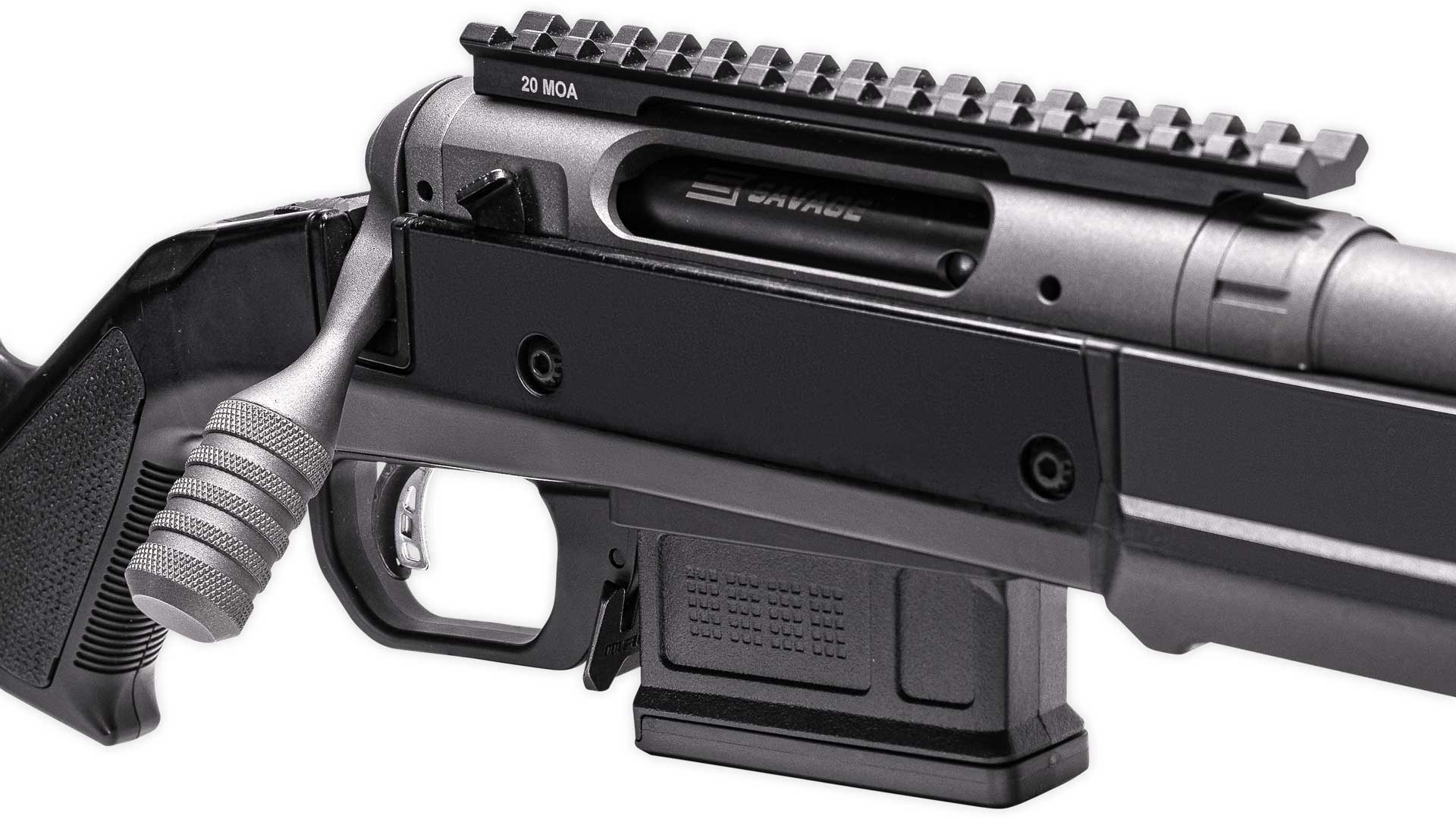 bolt-action savage 110 magpul hunter receiver gun action plastic stock magazine picatinny rail