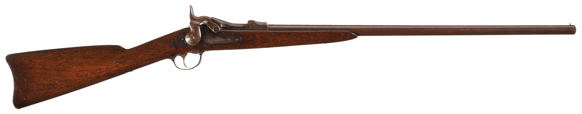 right side of model 1881 forager shotgun 20 gauge trapdoor