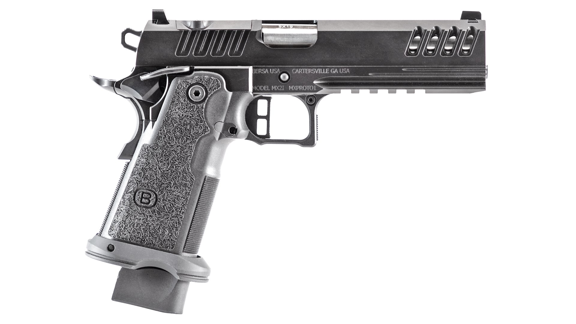 Right side of the Bersa M2XI pistol.