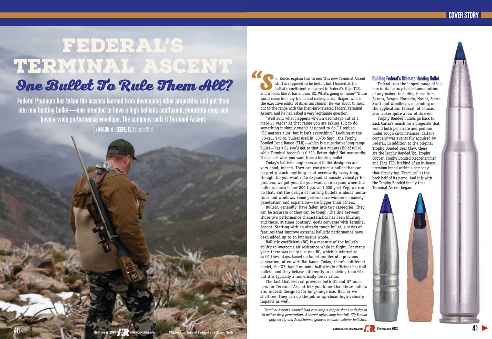 screenshot magazine article man hunting bullets mountains