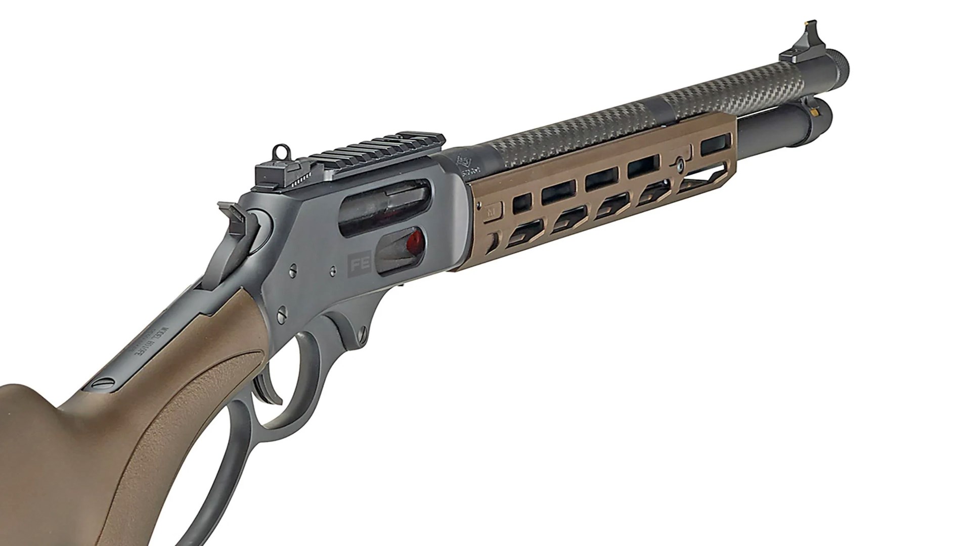 Side view of the Henry Repeating Arms CRUSR lever-action rifle.