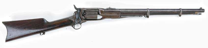 Colt Model 1855  five-shot, .56-cal. Rifle  with a 24” barrel.