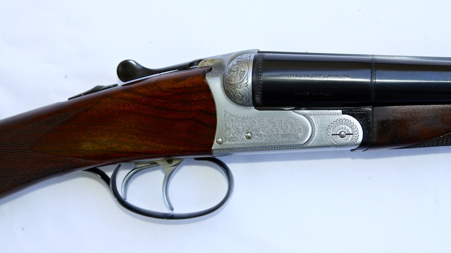 Double triggers, such as seen on this Beretta 626E, offer an instantaneous selection of which barrel to fire first.