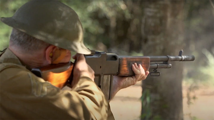 Shooting a M1918 Browning Automatic Rifle.