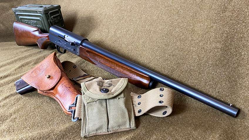 A Photo of the author&#x27;s U.S. Ordnance marked Remington  Model 11 Sportsman.