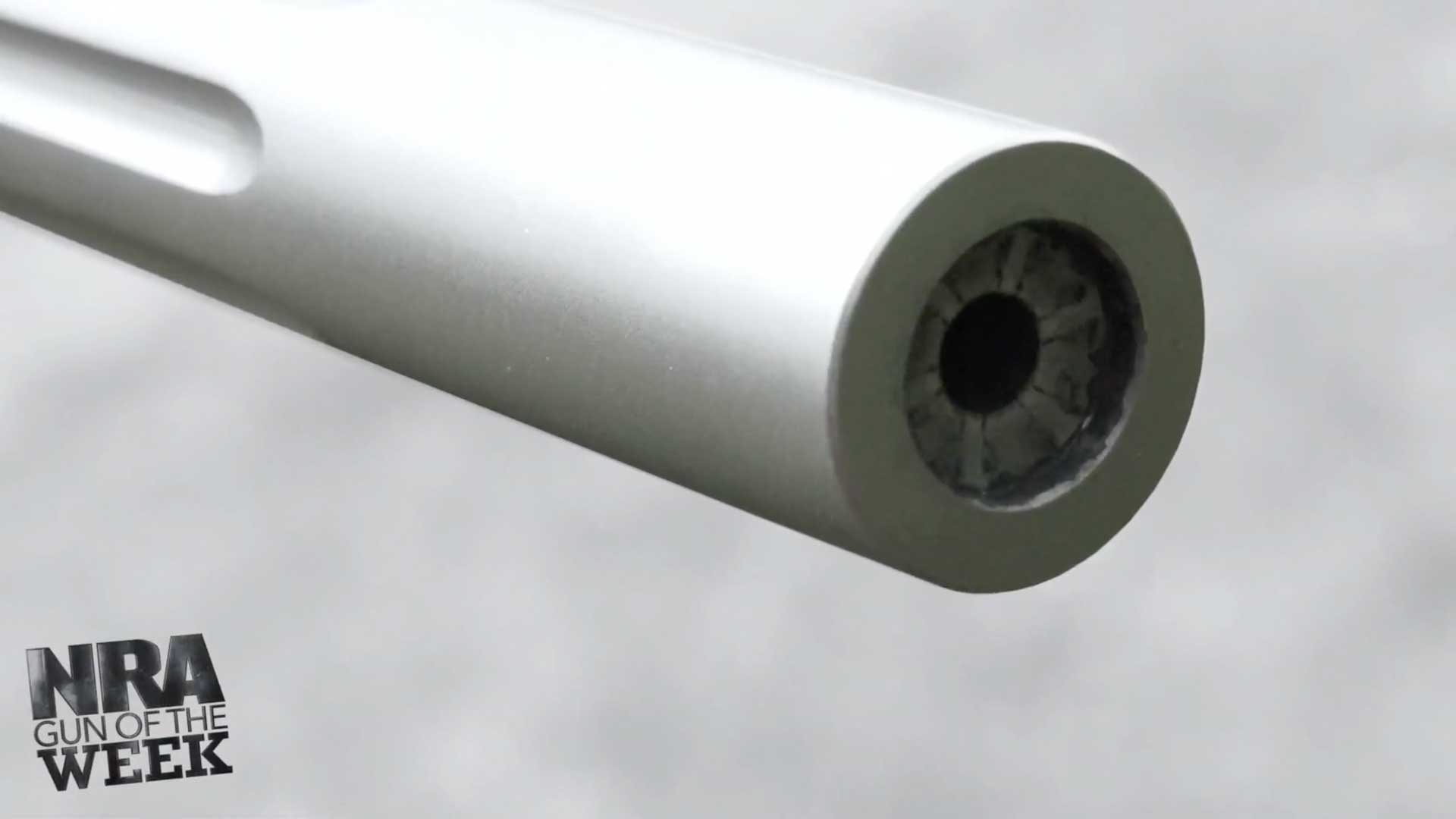 steel cylinder silver metal gun rifle barrel hole