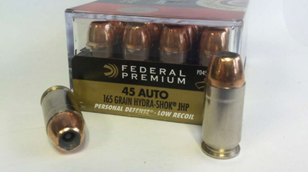 Federal Premium Ammunition HST rounds 45 AUTO handgun ammo pistol rounds self defense