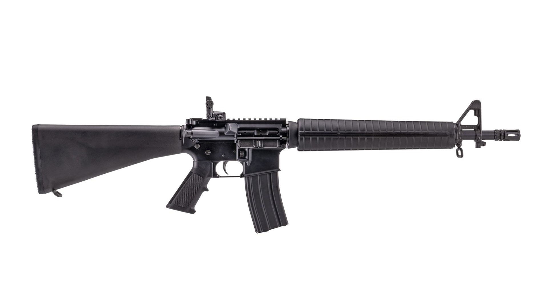 Right side of the all-black Anderson AM-15 Dissipator AR-15.