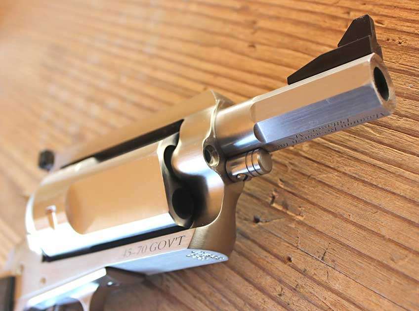 stainless steel gun revolver