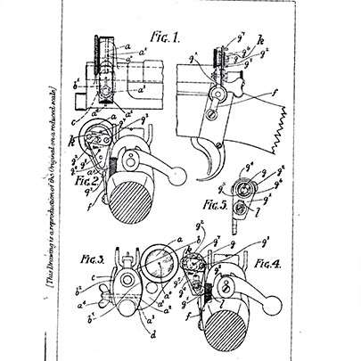 A diagram of the Ulster Galilean sights.