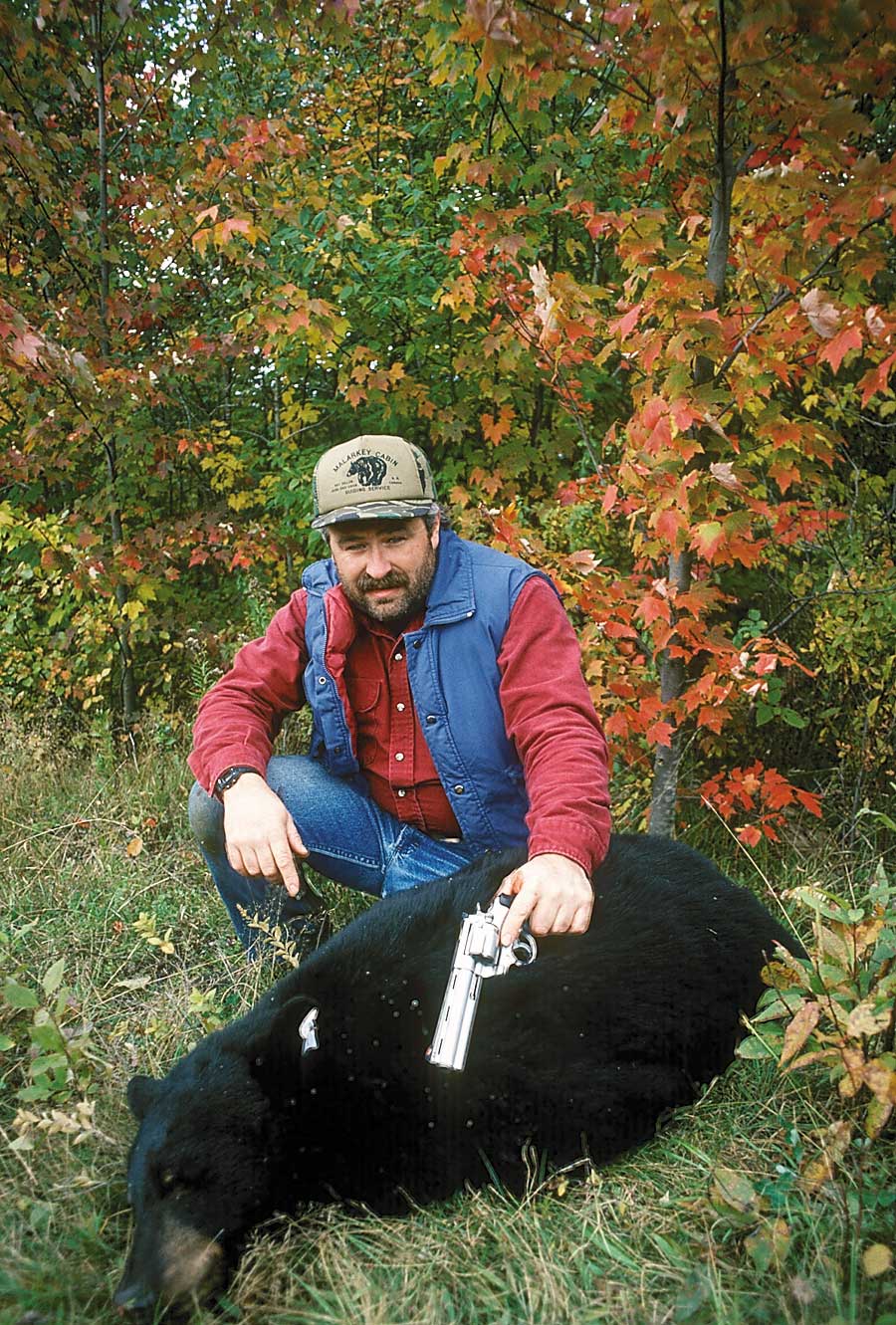 outdoors hunter black bear hunting handgun pistol revovler