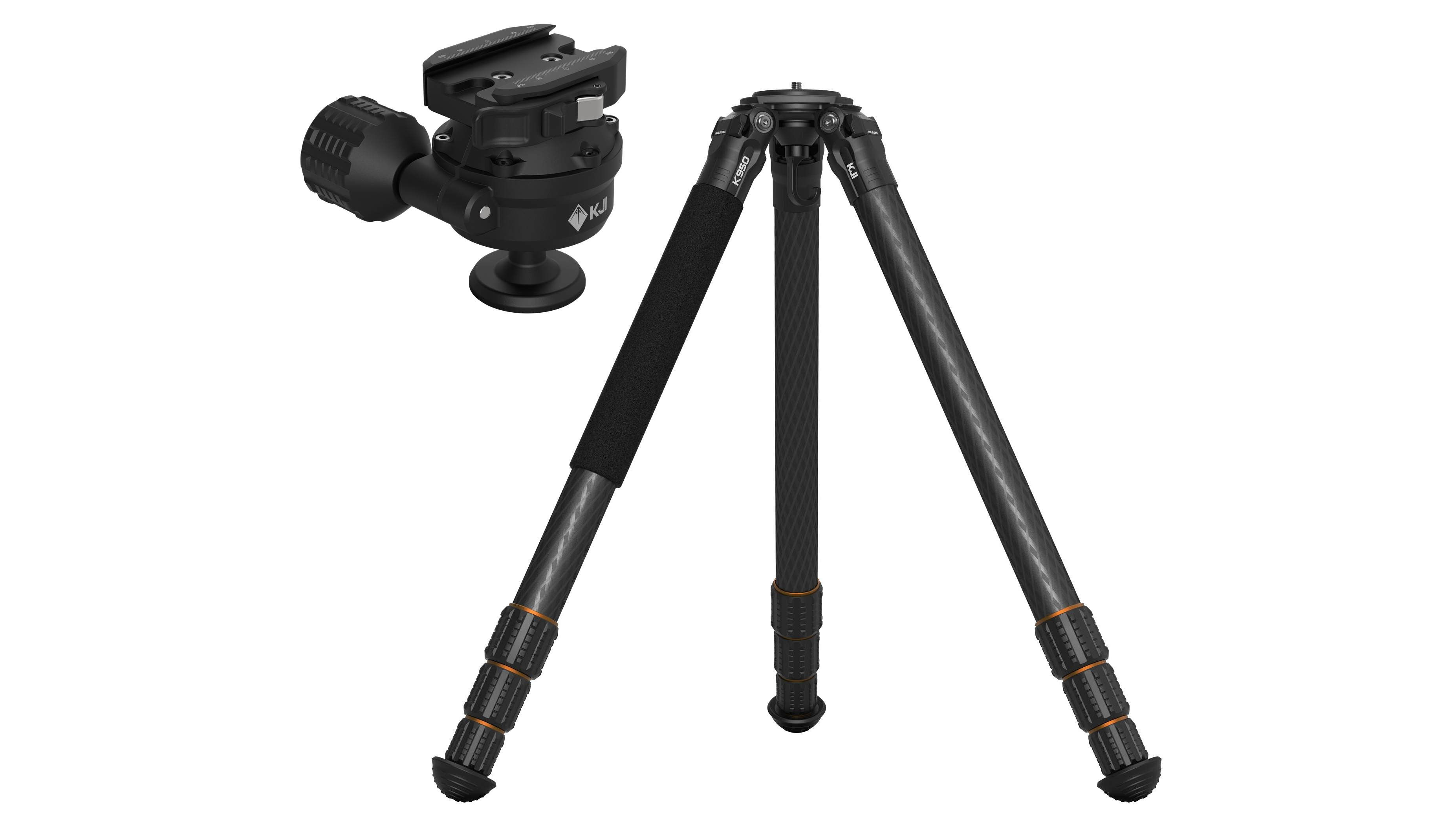 Kopfjäger releases the carbon-fiber K950 tripod and Titan inverted-ball head.