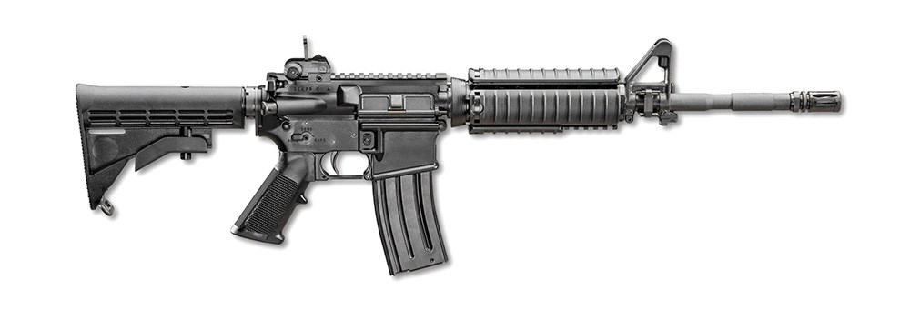 M4A1 right-side view rifle black gun simliar to ar-15