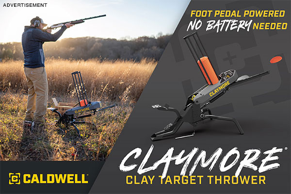 Caldwell Claymore Clay Target Thrower... No Batteries Required