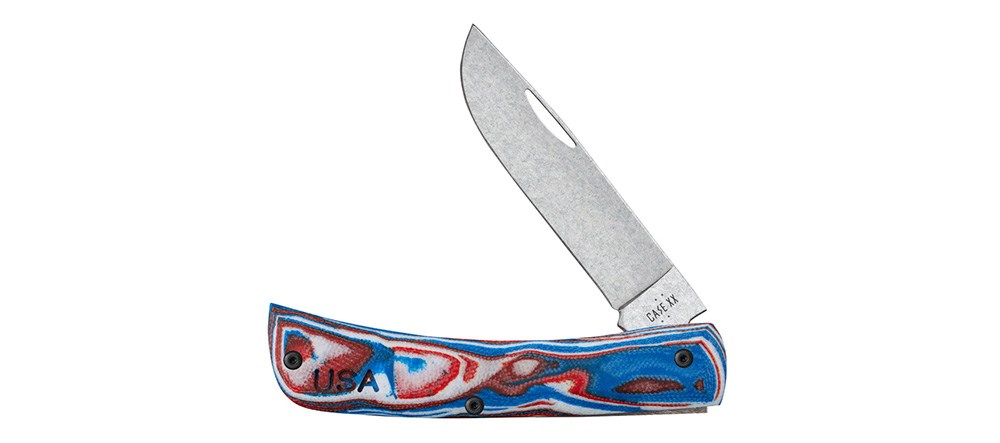 Case Knives | Crossroads Red/White/Blue Burl G-10 XR Sod Buster Jr Knife