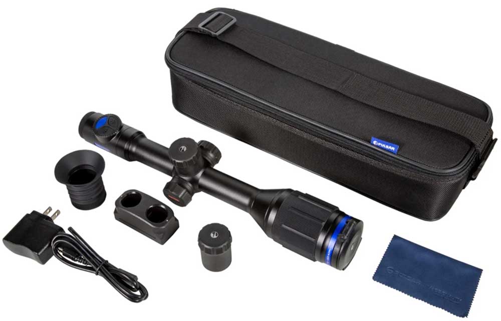 kit parts riflescope thermal imaging optics black metal soft case