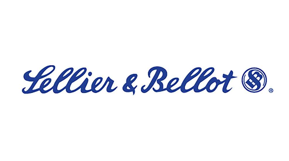 Sellier & Bellot blue script logo on white