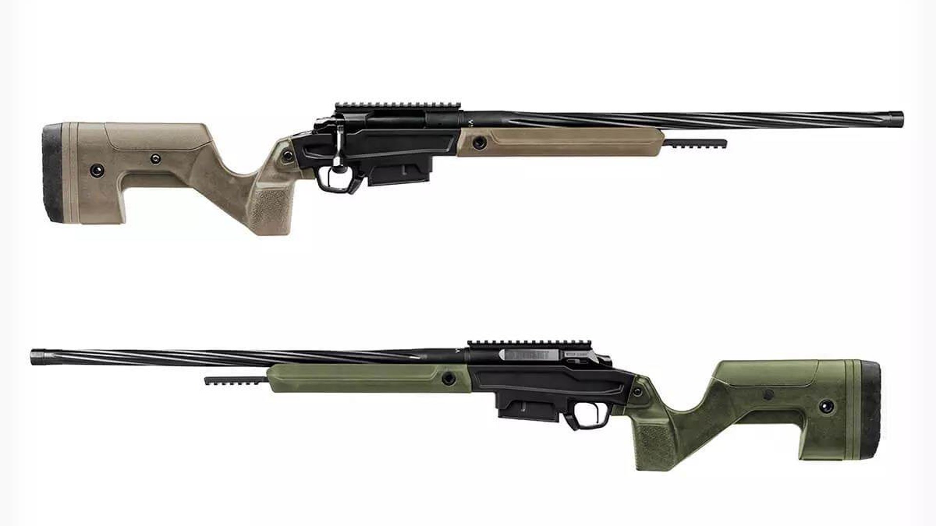 Right and left sides of the Stag Arms Pursuit bolt-action rifle.