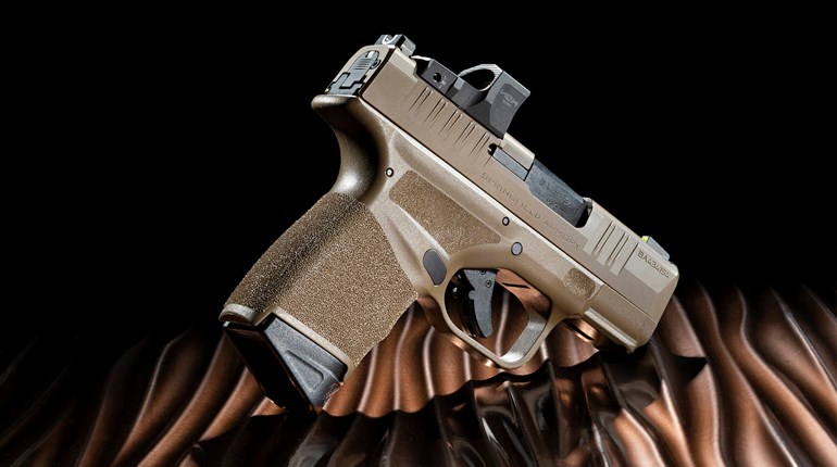 Springfield pistol handgun with red-dot optic