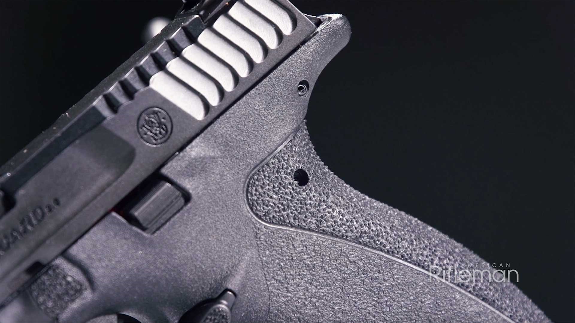 Left side of the Smith & Wesson Bodyguard 2.0 frame and slide.