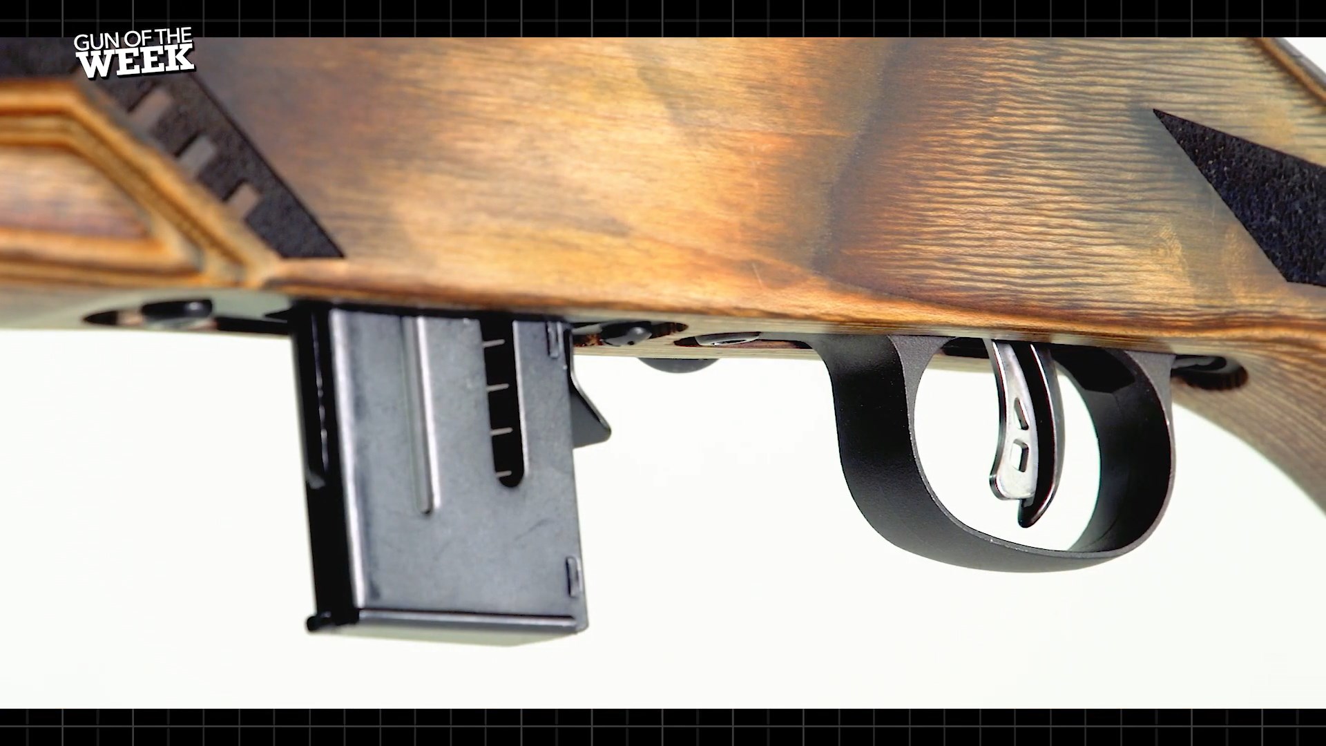 closeup image of Savage 93 Minimalist accutrigger magazine gun rifle .22 WMR magnum rimfire