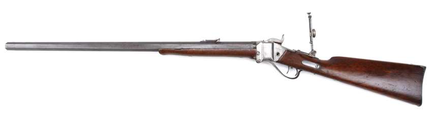 left side carbine lever-action classic antique metal wood steel silver