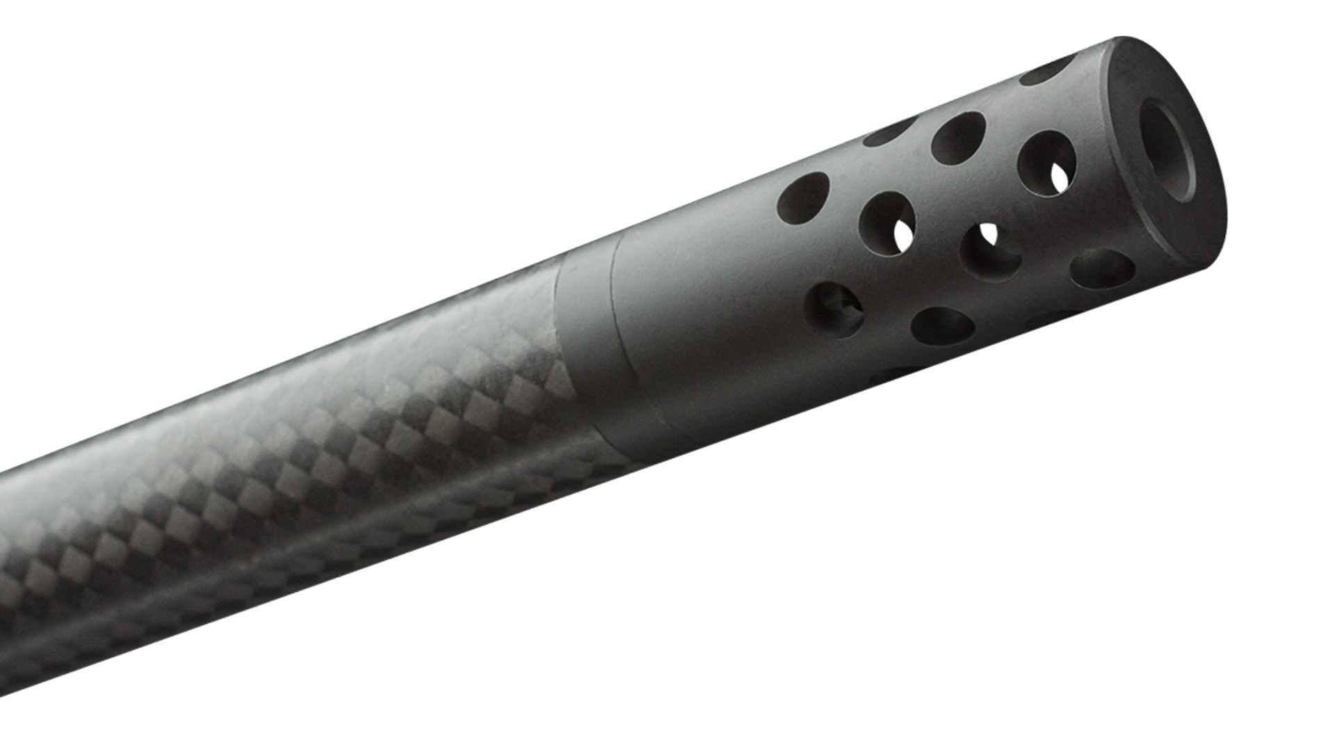 carbon fiber steel composite rifle barrel parts muzzle brake compensator