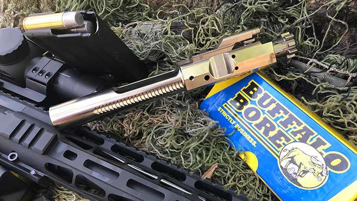 The AR500’s bolt carrier group is nickel-boron coated offering less friction during operation and ease of cleaning.