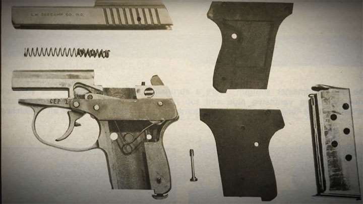 A photo layout of a Seecamp LWS disassembled.