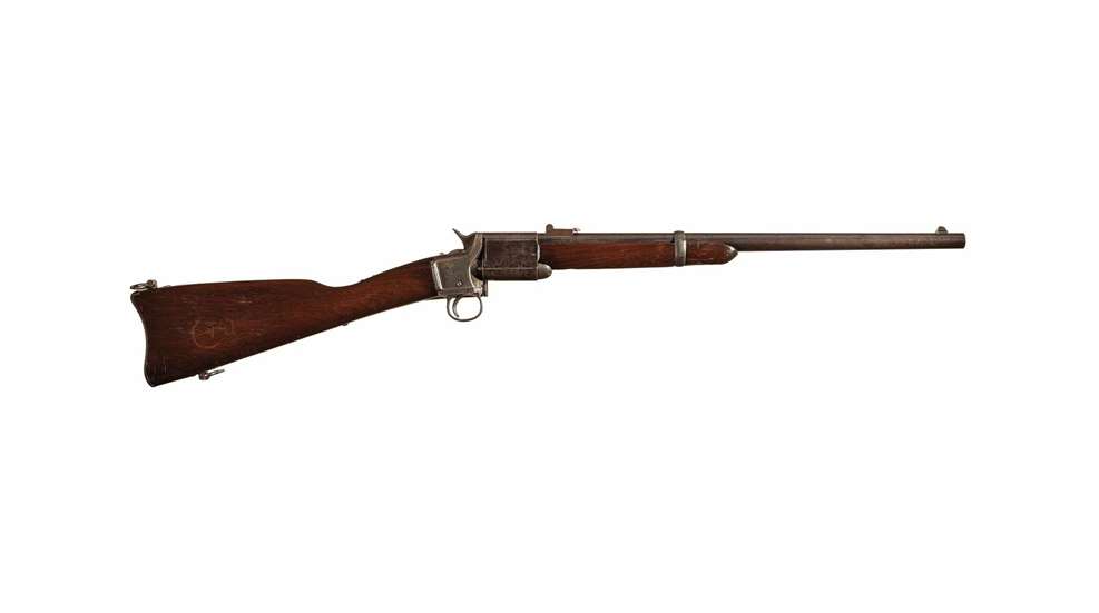 U.S. Civil War-era, "Kentucky"-marked Triplett & Scott breechloading carbine.