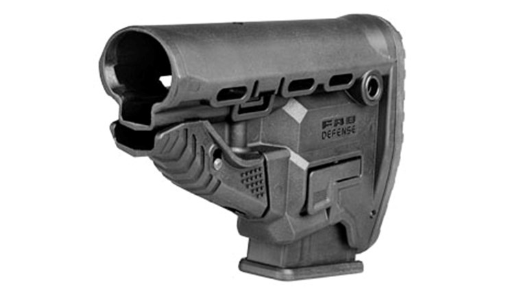 FAB Defense Collapsible Stock With Magazine Well | An Official Journal Of The NRA