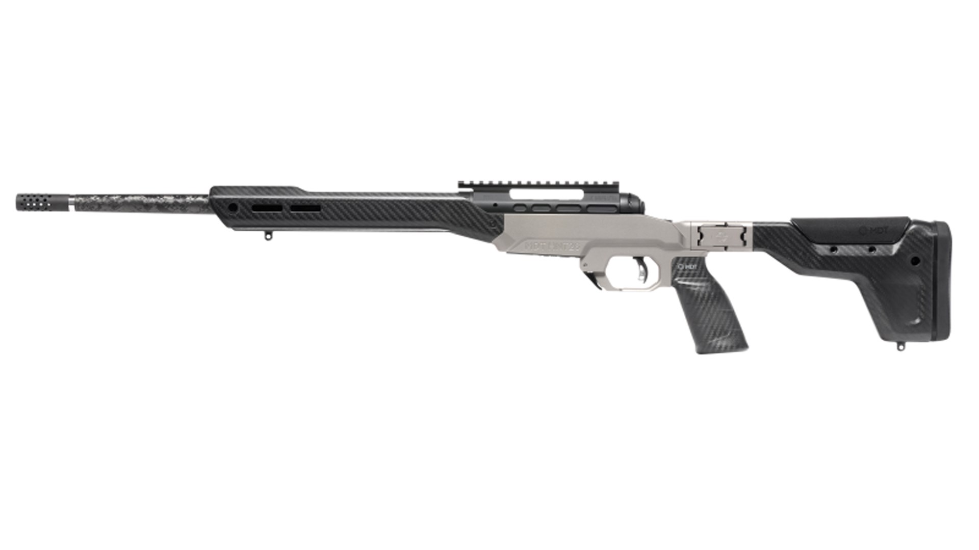 Left side of the 110 Ultralite Elite chassis rifle.