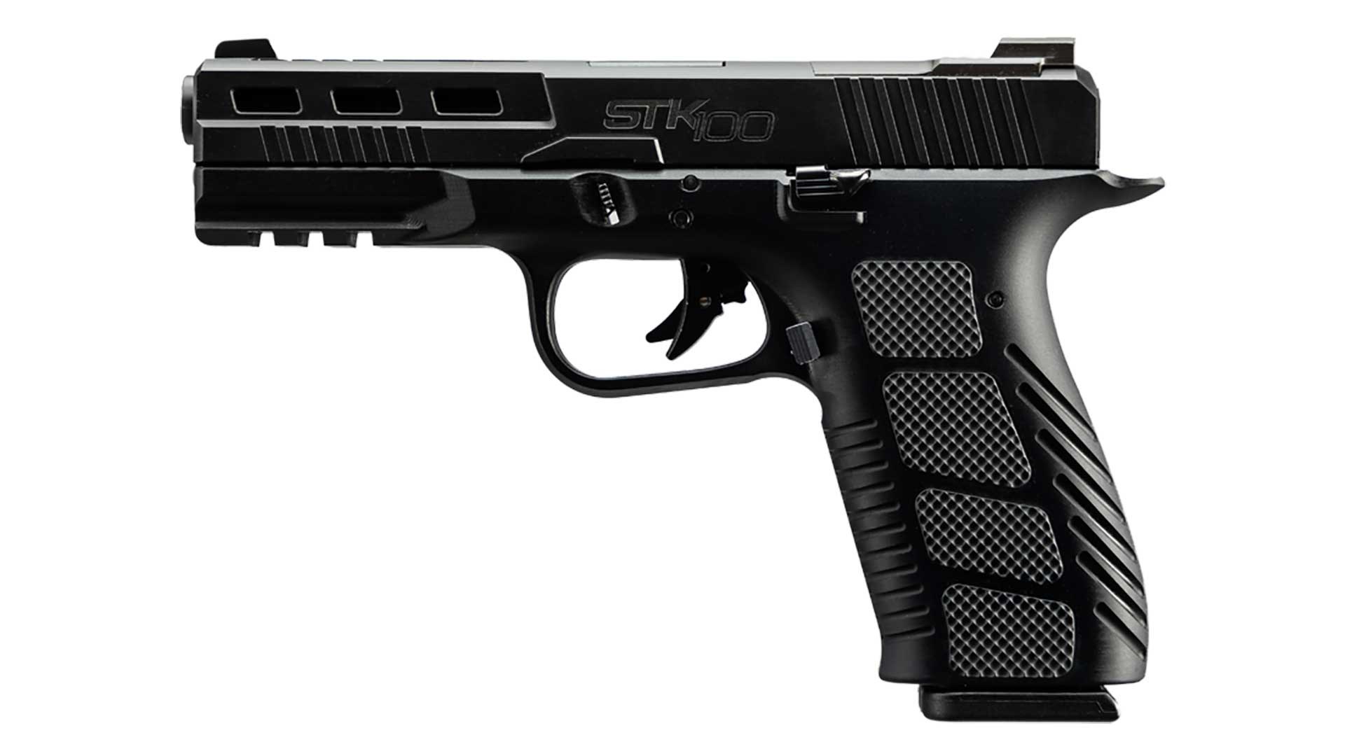 Rock Island Armory STK100 left side shown on white.