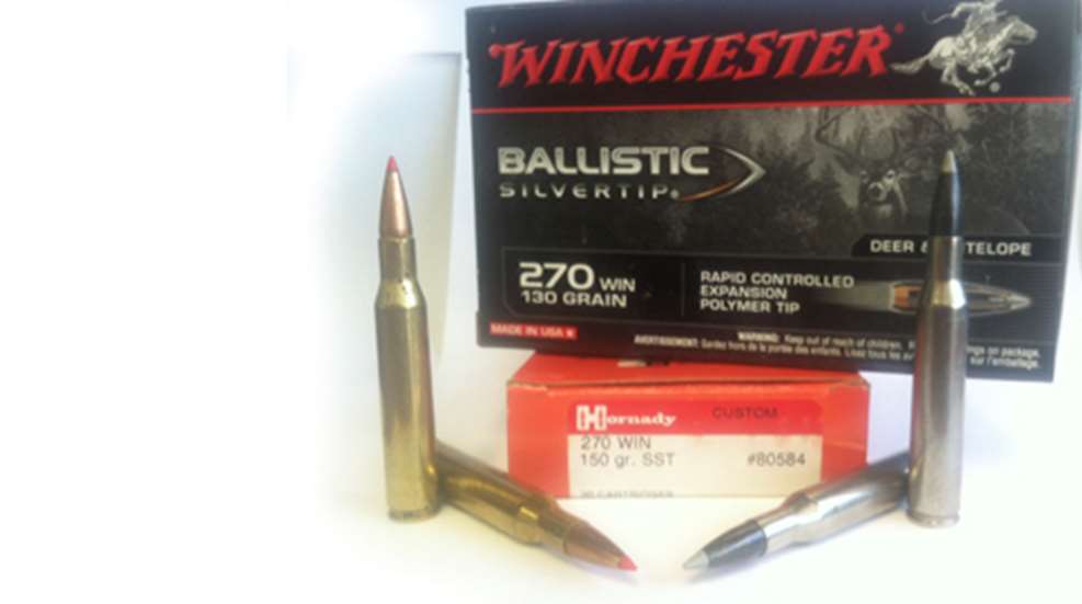 Ammunition WInchester Hornady .270 Win. ballistic tip ammo cartridge boxes containers packaging