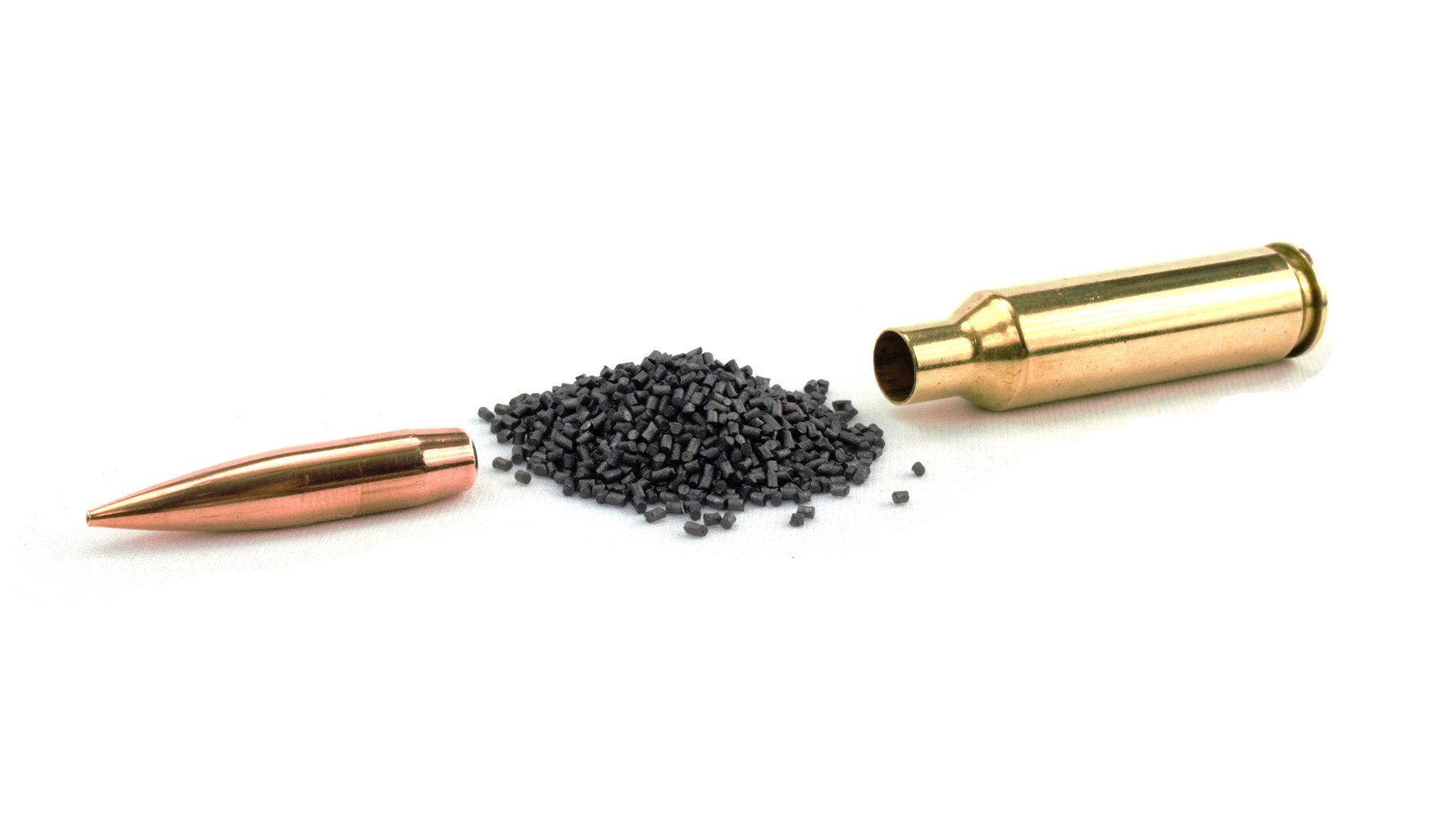 Federal Ammunition bullet powder cartridge case exploded view disassembled brass black powder guns hunting shooting parts