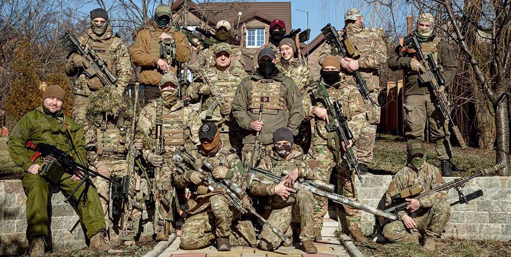 Ukrainian sniper platoon armed with AR-10-style UAR-10 sniper rifles