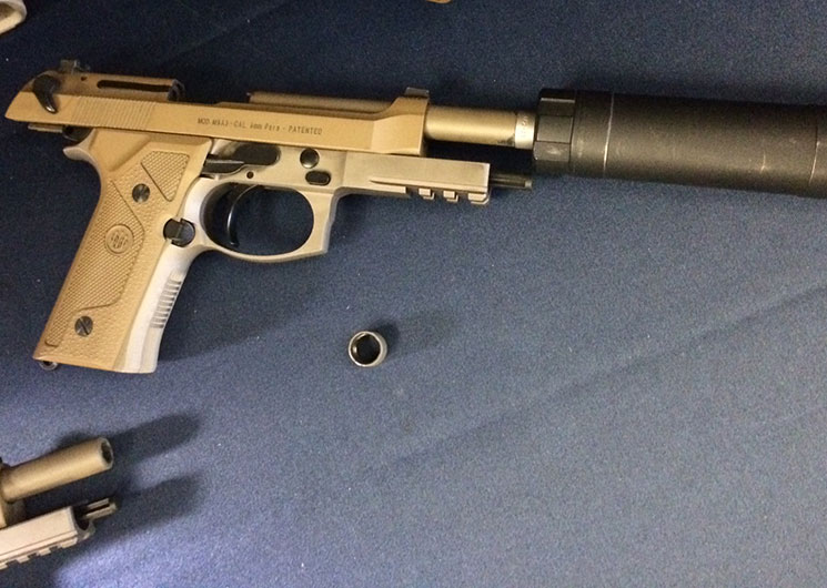 Beretta M9A3 with Suppressor
