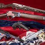 assortment of commemorative products.