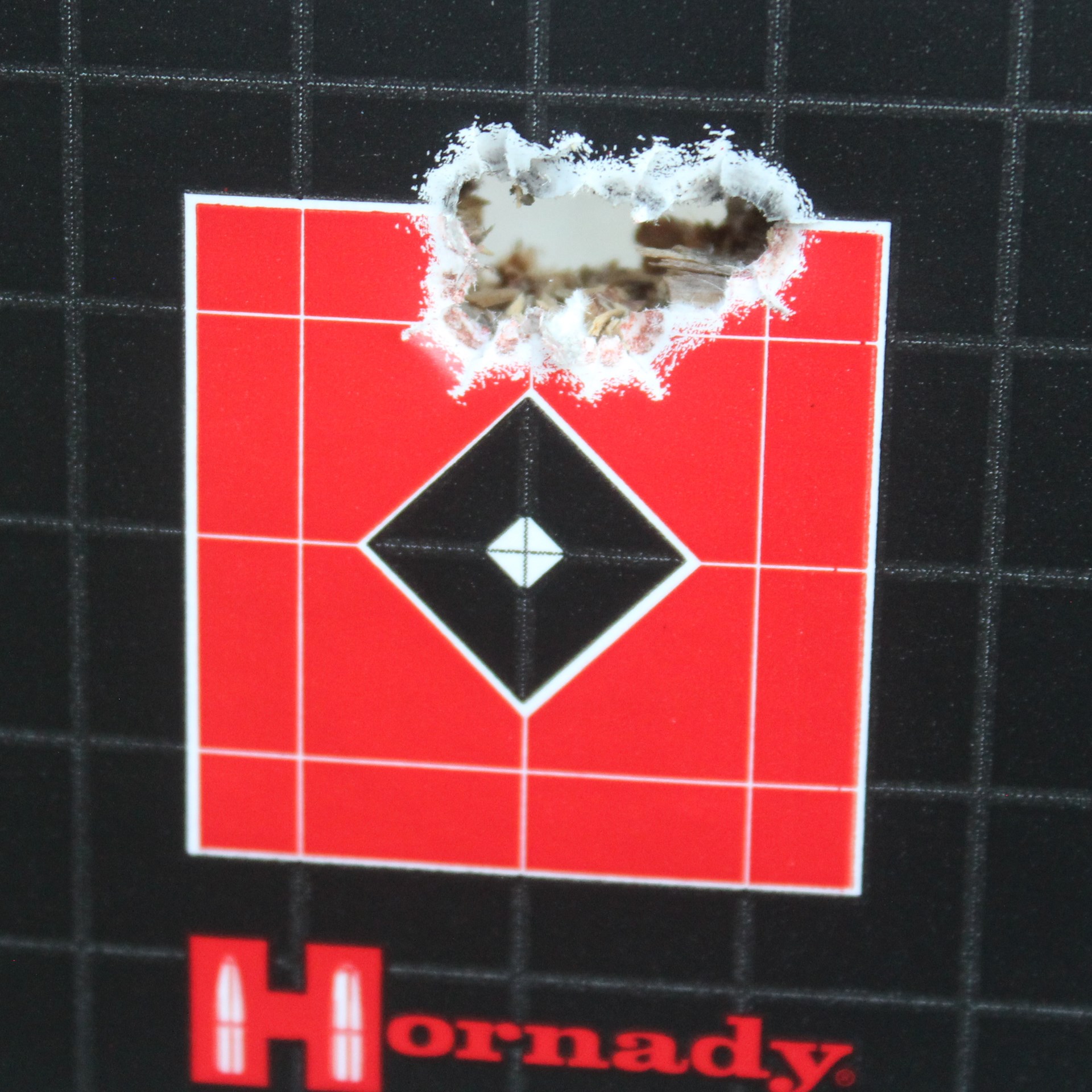 Although the average group was larger, the X Custom produced sub-half-inch five-shot groups with both Barnes 168-grain LRX and Hornady 162-grain ELD-X. This is one of the best of the 25 groups measured.