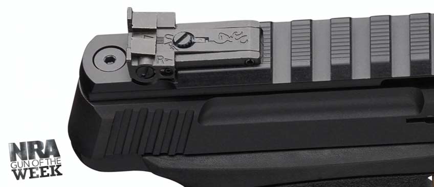 Pistol sights and picatinny rail black metal aluminum