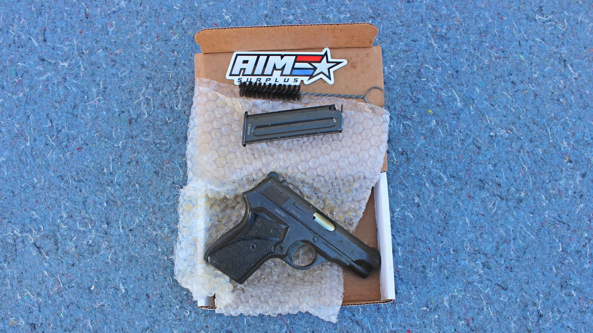 The M70 arrived with a thick, gooey coating of Cosmoline.