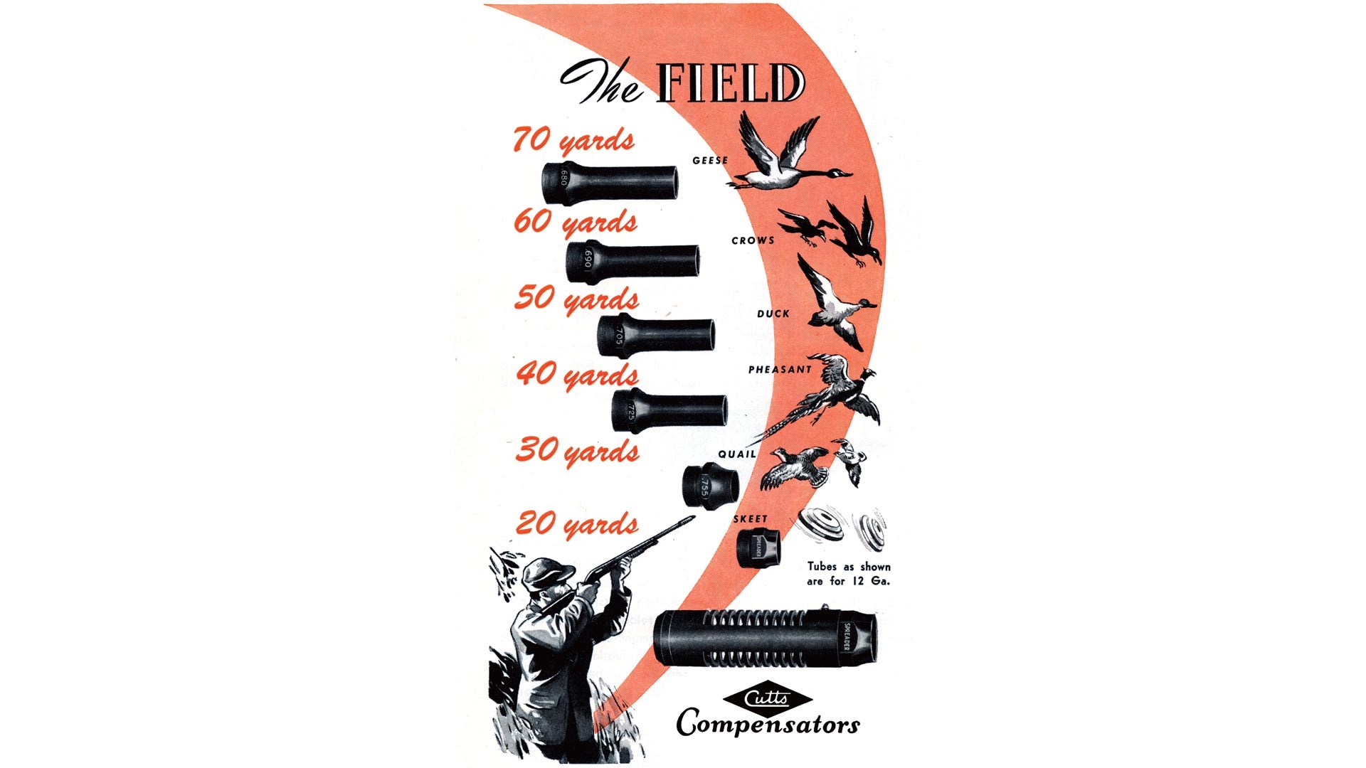 Cutts Compensators vintage advertisement hunting shotgun choke tubes