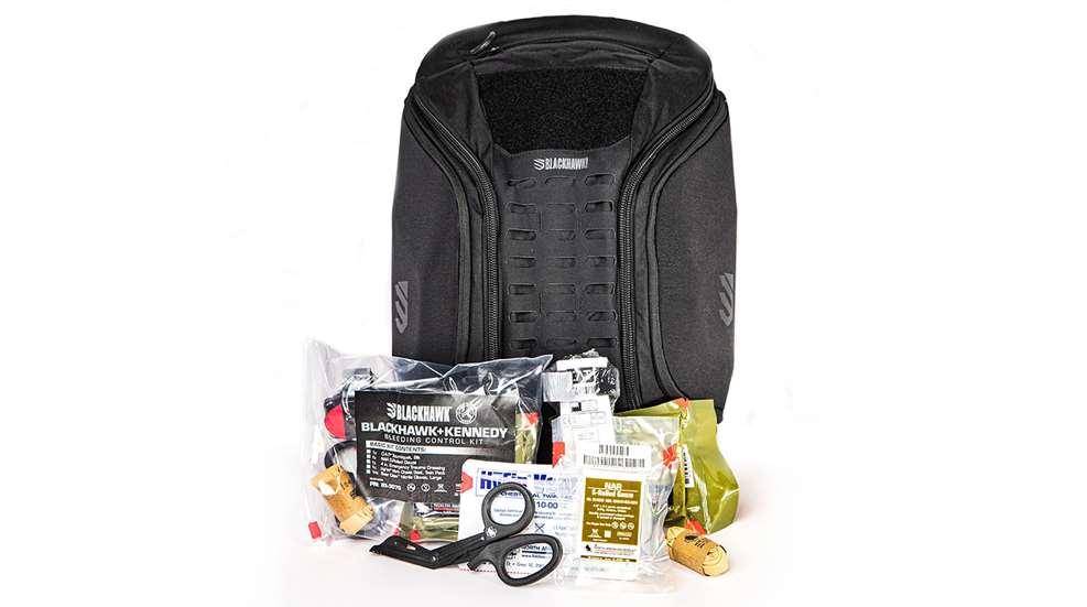 Blackhawk Travis Kennedy EDC Prep Kit medical trauma bandage scissors tools black nylon zippered bag