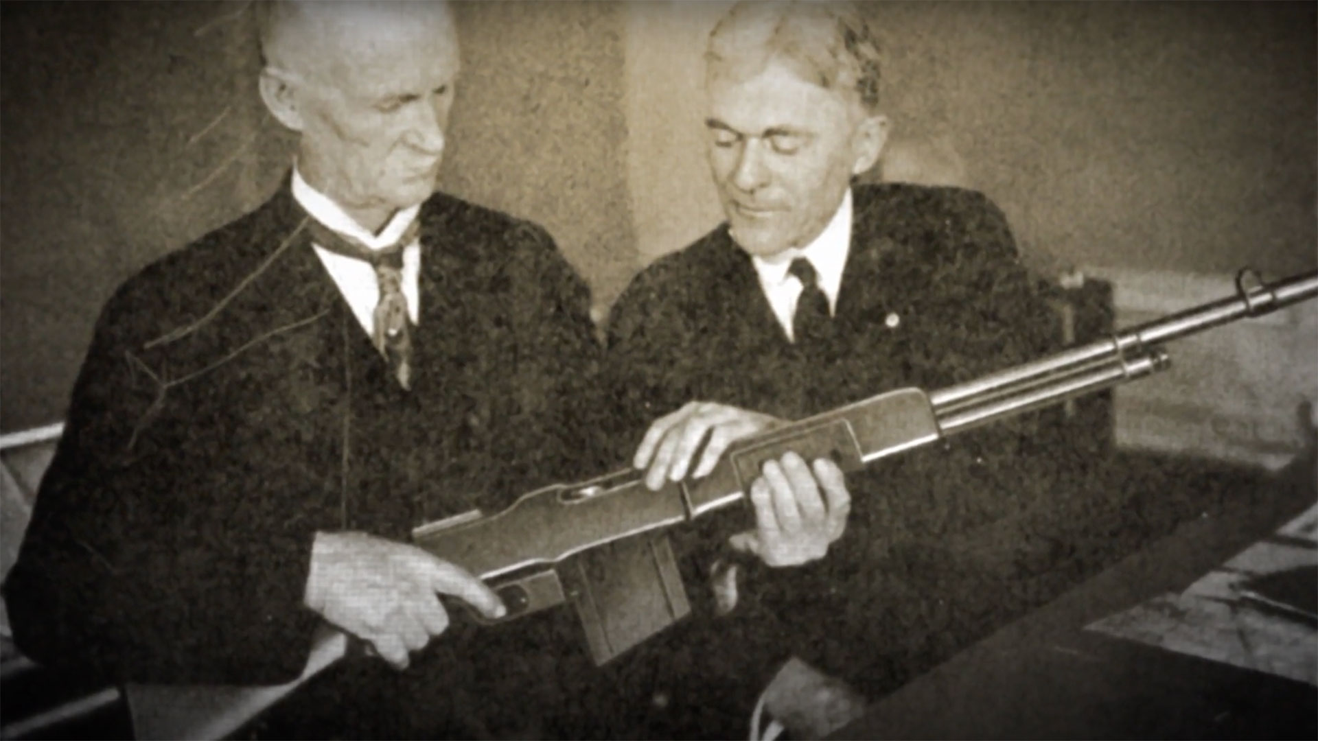 John Moses Browning with BAR.