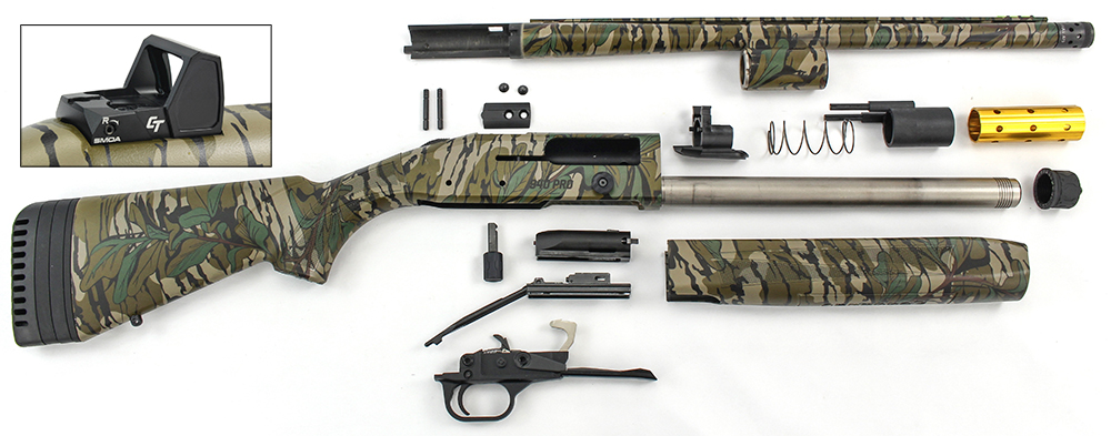 Mossberg 940 Pro Turkey features parts expanded disassembled camouflage gun shotgun semi-automatic
