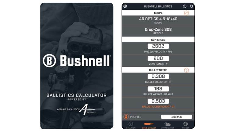 Product Preview: Bushnell Ballistics App | An Official Journal Of The NRA