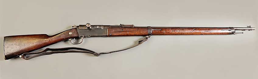 The Fusil Modéle 1886/93 was a distinctive-looking rifle that was every bit as rugged as it appeared. It was the only front-line arm used by a major power that employed a tubular magazine.